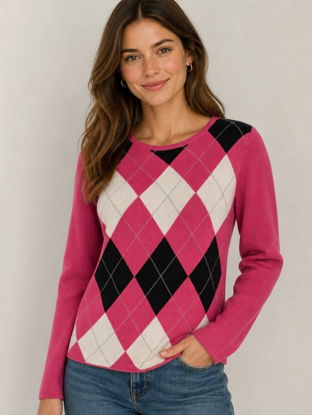 Fairway & Green Cashmere Argyle Sweater